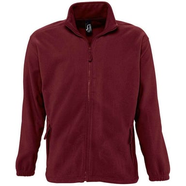 SOLS Unisex Adult North Fleece Jacket (Burgundy)