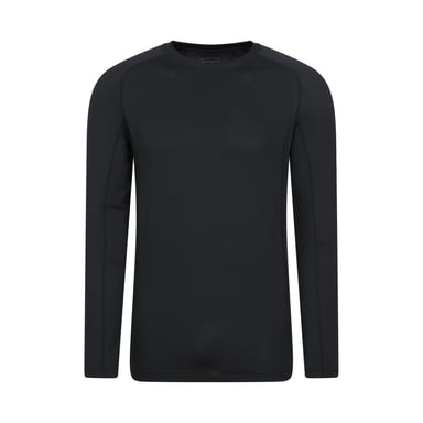 Mountain Warehouse Mens Vermont Base Layer Top (Black)