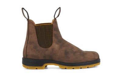 Bota Chelsea rústica marrón/mostaza Blundstone n.° 1944