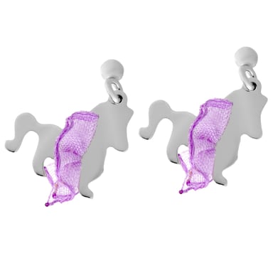 Orphelia 'Celinia' Child's 925 Sterling Silver Drop Earrings - Silver ZO-7134
