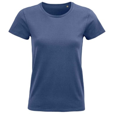 SOLS Womens/Ladies Pioneer Organic T-Shirt (Denim)