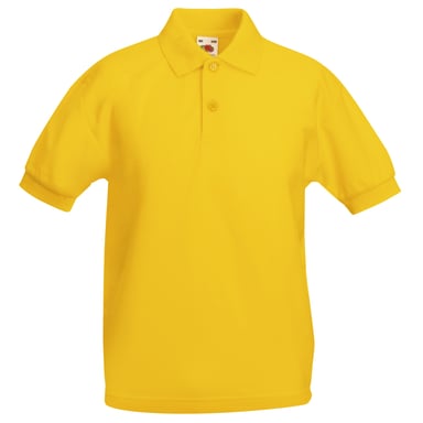 Fruit of the Loom Childrens/Kids Pique Short-Sleeved Polo Shirt (Sunflower)