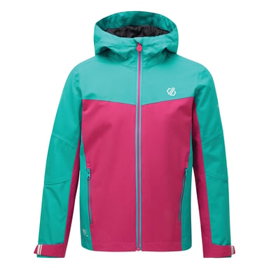 Dare 2B Childrens/Kids In The Lead Waterproof Jacket (Aqua Blue/Active Pink)