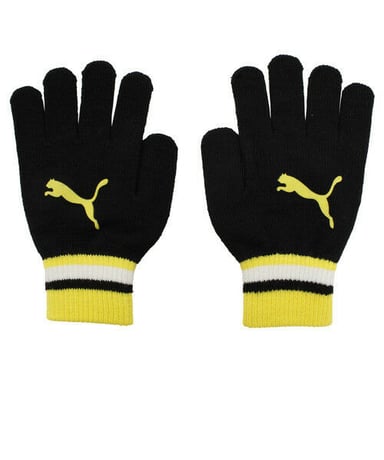 Guantes Puma Cat Logo Hombre Negro/Amarillo