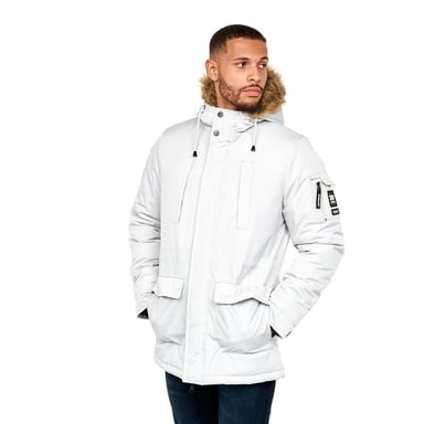 Crosshatch Mens Parkmoore Parka (Putty)
