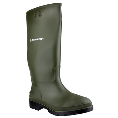 Dunlop Price Master Green Wellington Waterproof Wellie Boots