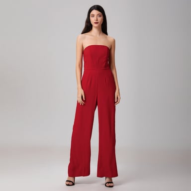 Minimalist bustier jumpsuit