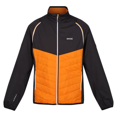 Regatta Mens Steren Hybrid Soft Shell Jacket (Orange Pepper/Ash)