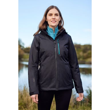 Mountain Warehouse Womens/Ladies Rainforest II Extreme Waterproof Jacket (Jet Black)