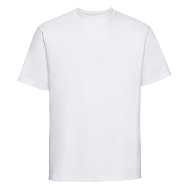 Russell Europe Mens Classic Heavyweight Ringspun Short Sleeve T-Shirt (White)