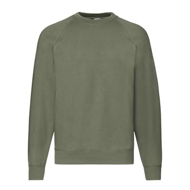 Fruit Of The Loom Mens Classic 80/20 Raglan Sweatshirt (Classic Olive)