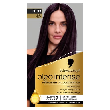 Oleo Intense Permanent Oil Colour Hair Dye, - 3-33 Rich Plum