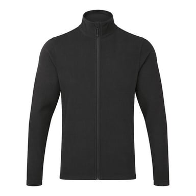 Premier Mens Recyclight Microfleece Full Zip Jacket (Black)