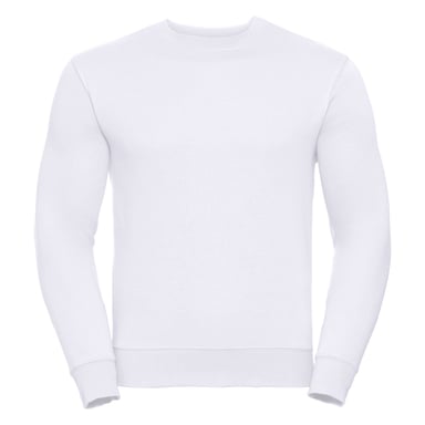 Russell Mens Authentic Sweatshirt (Slimmer Cut) (White)