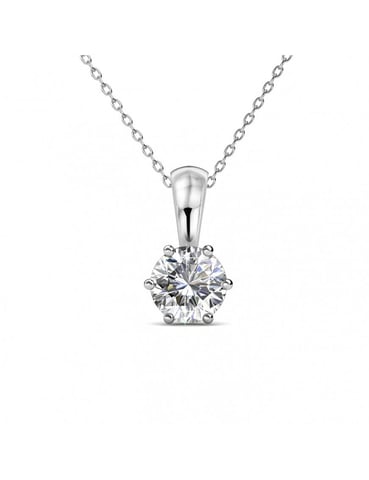 Colgantes con Piedras de Nacimiento - Plata y Cristal