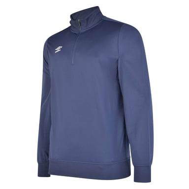 Umbro Mens Club Essential Half Zip Sweatshirt (Dark Navy)