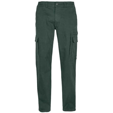 SOLS Mens Docker Stretch Cargo Trousers (Forest Green)