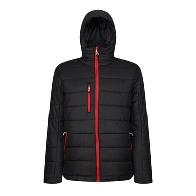 Regatta Mens Navigate Thermal Padded Jacket (Black/Classic Red)