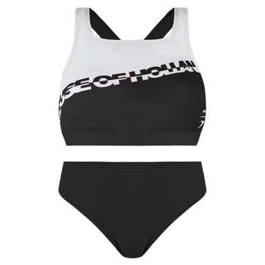 Speedo impresa House of Holanda Blackwhite Women Dos piezas Swimsuit 8 121933503