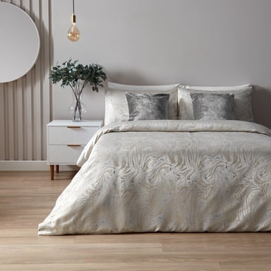 Marble Jacquard Duvet Cover Set