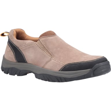Cotswold Mens Boxwell Nubuck Leather Hiking Shoe (Tan)