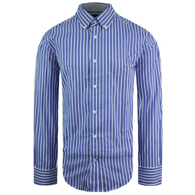 Camisa Oxford azul/blanca regular para hombre de Eden Park