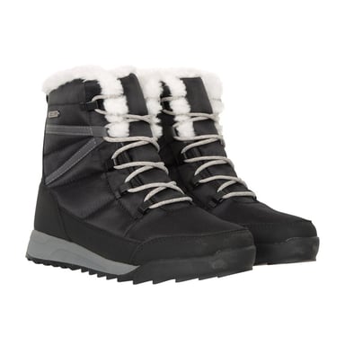 Mountain Warehouse Womens/Ladies Leisure II Snow Boots (Jet Black/White)