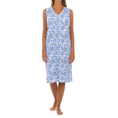 Camisón de tirantes Drawing Blue