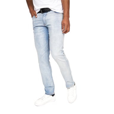 Crosshatch Mens Cadman Straight Jeans (Light Wash)