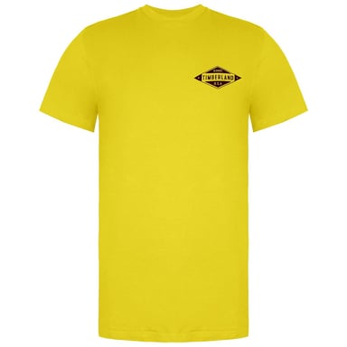 Timberland Camiseta Manga Corta Cuello Redondo Logotipo Gráfico Amarillo A1LMZ M72