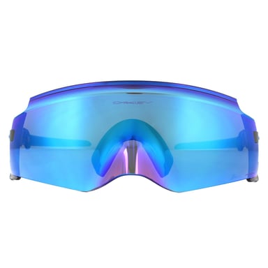 Gafas de sol Oakley Wrap para hombre en negro pulido con Prizm Sapphire