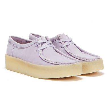 Clarks Wallabee Cup Nubuck Womens Lilac Shoes - (Purple)