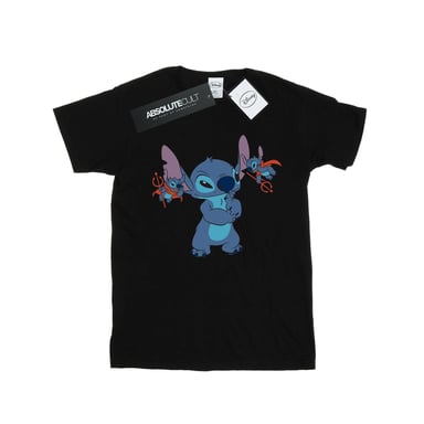 Disney Girls Lilo And Stitch Little Devils Cotton T-Shirt (Black)