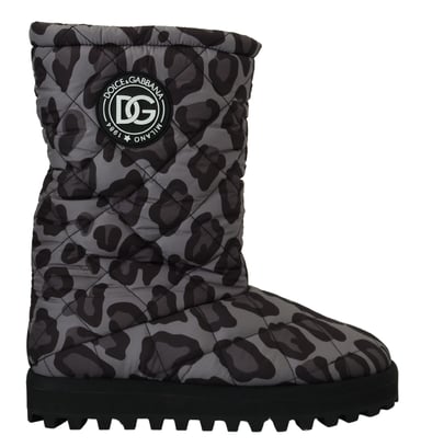 Botas De Media Cana Con Estampado De Leopardo