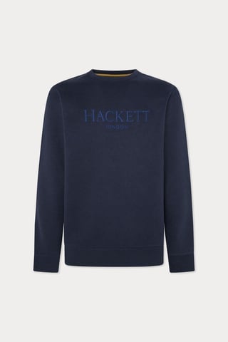Heritage Hackett Logo Crew Sweat Navy