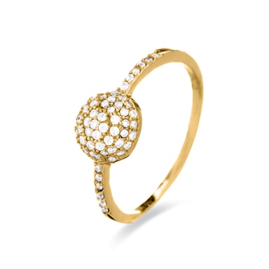 Anillo Luxenter Langui Plata, Oro Amarillo y Cz