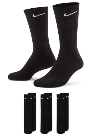 Calcetines de entrenamiento Nike Everyday Cushion Crew 3 pares en negro