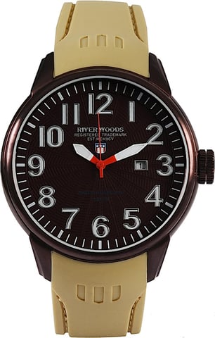 River Woods: reloj marrón para hombre
