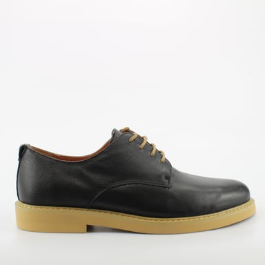 Peter Werth Pegg Derby Negro Piel Zapatos de cordones para hombre P1Q14024