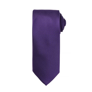 Premier Mens Micro Waffle Formal Work Tie (Purple)