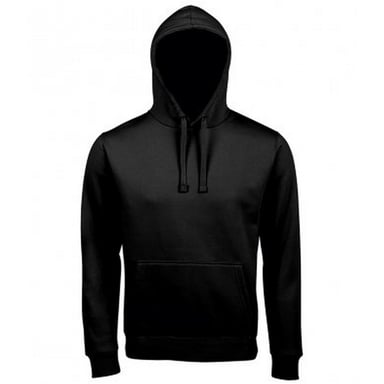 SOLS Unisex Adults Spencer Hooded Sweatshirt (Black)