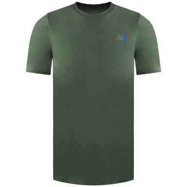 New Balance Q Speed Jacquard Mens Green T-Shirt
