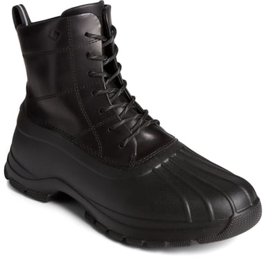 Sperry Duck Float Leather Black Wellington Boots