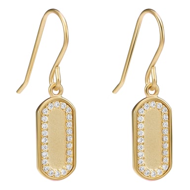 Orphelia 'Malaga' Women's 925 Sterling Silver Drop Earrings - Gold ZO-7573/G