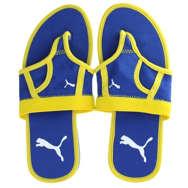 Chanclas de hombre azul de dientes de diente de diente
