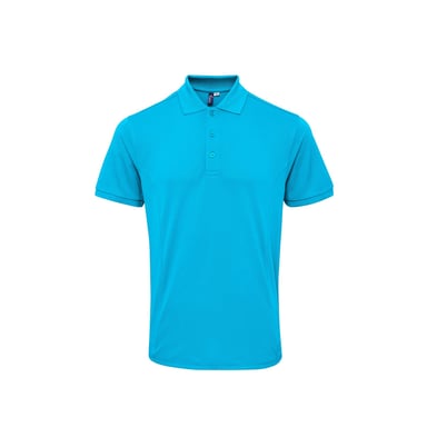 Premier Mens Coolchecker Plus Pique Polo With CoolPlus (Turquoise)