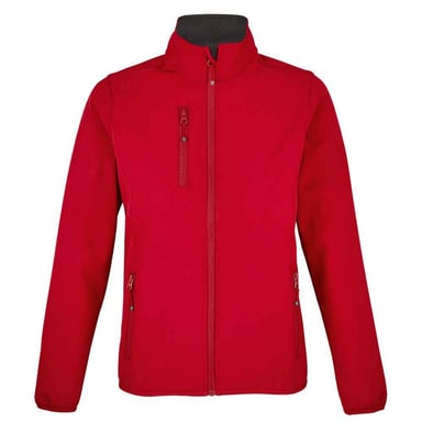 SOLS Womens/Ladies Falcon Softshell Recycled Soft Shell Jacket (Pepper Red)