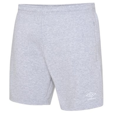 Umbro Childrens/Kids Club Leisure Shorts (Grey Marl/White)