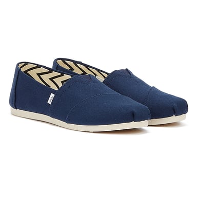 TOMS Alpargata Cotton Canvas Womens Navy Espadrilles