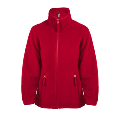 SOLS Childrens/Kids North Zip-Up Fleece Jacket (Red)